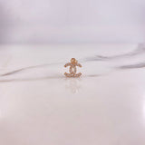 Pendant CC 0.5gr / 1.4cm / White Zirconia Rose Gold $