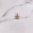 Pendant CC 0.5gr / 1.4cm / White Zirconia Rose Gold $