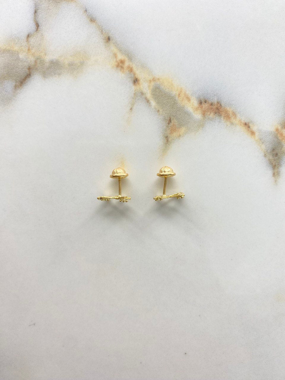 Topos Angel  0.9gr / Silueta Circones Blancos Oro Amarillo &