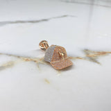 Pendant AD Cap 8.45gr / 3.5cm / White Zircons Rose Gold $