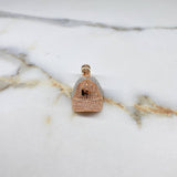 Pendant AD Cap 8.45gr / 3.5cm / White Zircons Rose Gold $