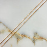 Military Chain 3.4gr / 60cm / 1.2mm Rose Gold +3 $