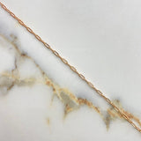 Paperclip Chain 2.4gr / 55cm / 2.45mm Rose Gold +3 &