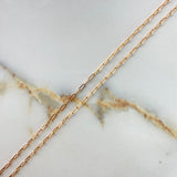 Paperclip Chain 2.4gr / 55cm / 2.45mm Rose Gold +3 &