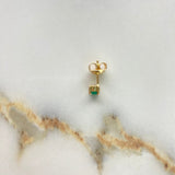 Topos 0.9gr / Esmeraldas 25pts Oro Amarillo (Joya) $