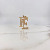 Pendant Faith 2.45gr / 2.7cm / White Zircons Yellow Gold $