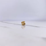Charm Consecutive Ovals 0.95gr / White Black Zircons Yellow Gold $