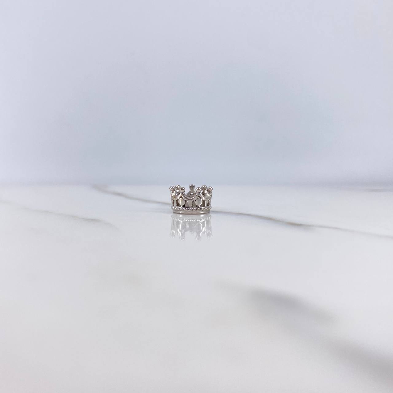 Charm Crown 1.85gr / White Gold $