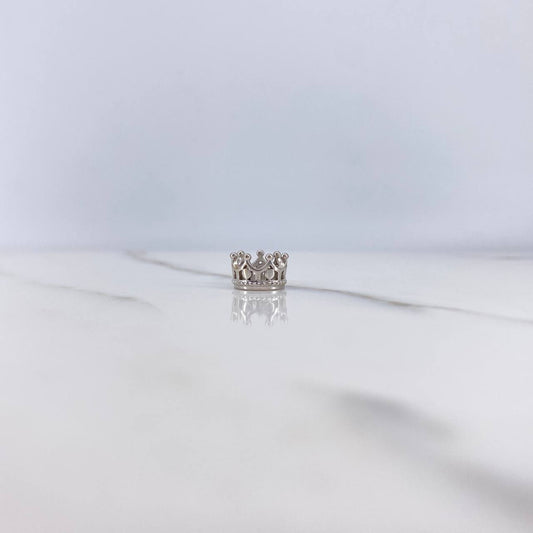Charm Crown 1.85gr / White Gold $