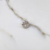 Charm Crown 1.85gr / White Gold $