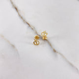 Topos Manzanas 0.9gr / Circones Blancos Oro Amarillo &