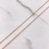 Military Chain 3.45gr / 60cm / 0.9mm Rose Gold +3 $