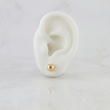 Topos Bola Lisa 0.75 g / in / 5 mm Oro Amarillo 18K