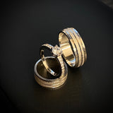 Wedding rings rings by Custom Made to Order with Solitaire 16gr