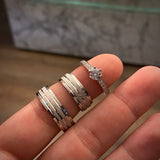 Wedding rings rings by Custom Made to Order with Solitaire 16gr
