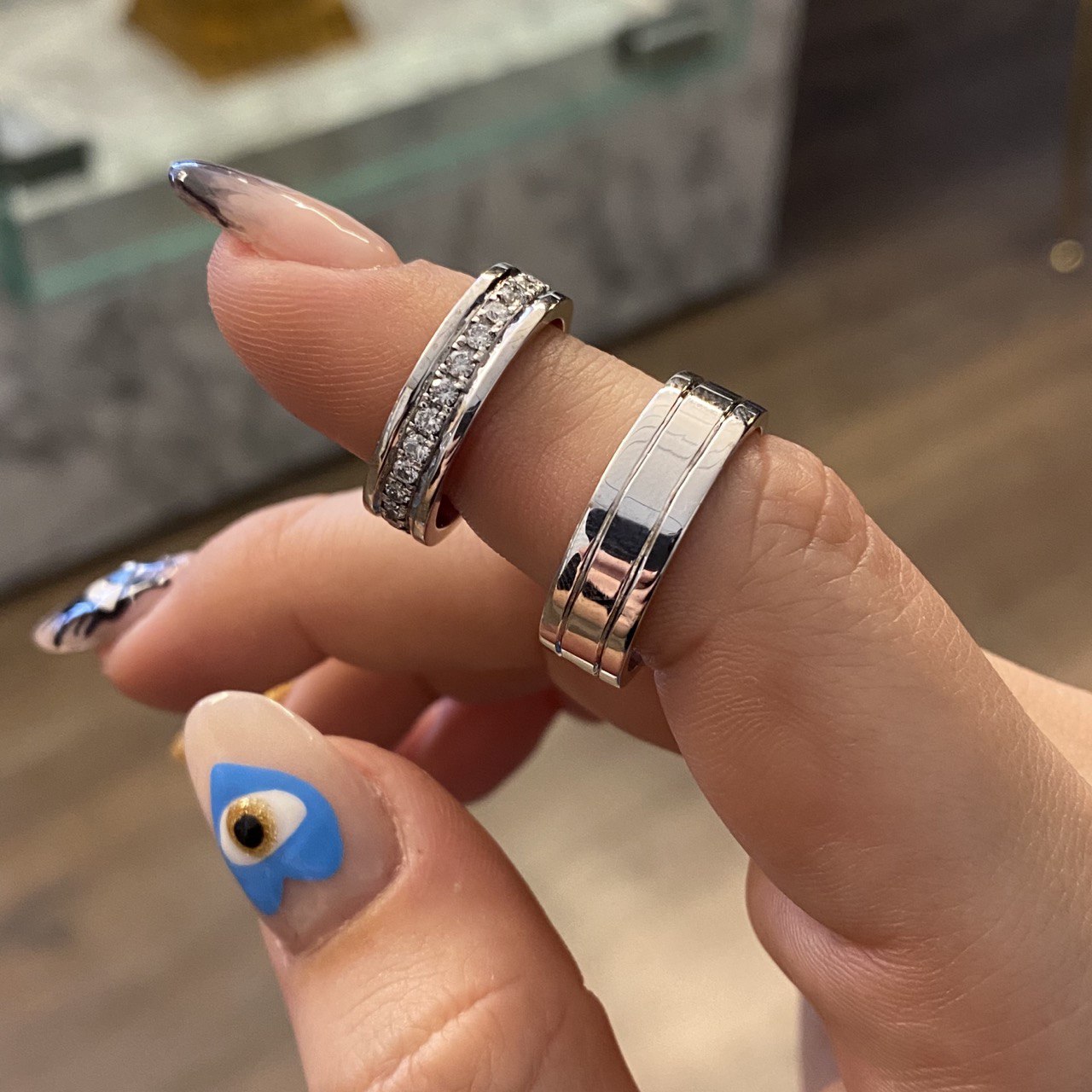Wedding rings bands by Custom Made to Order with Solitaire 14gr