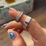 Wedding rings bands by Custom Made to Order with Solitaire 14gr