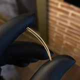 Piercing Trigal Rayado 3.5cm Earcuff Oro Amarillo (Joya)