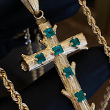 Pendant Rustic Cross Trunk by Custom Made to Order 15gr