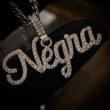Pendant Name with stones by Custom Made to Order 8gr