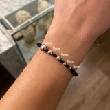 Plain Bead 8mm White Gold 18K