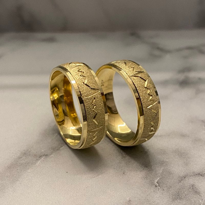 Argollas anillos matrimonio latido por Fabricacion Bajo Pedido 10gr