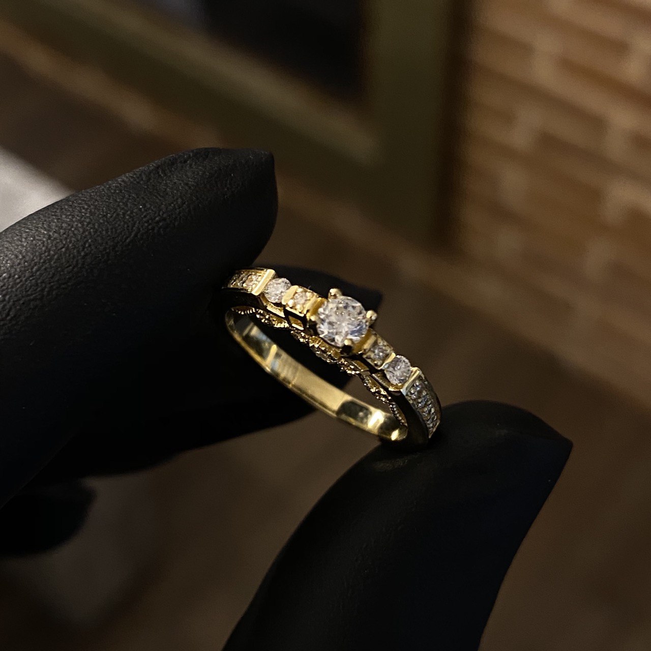 Solitaire rings wedding rings by Custom Made to Order 16gr