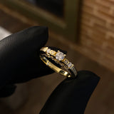 Solitaire rings wedding rings by Custom Made to Order 16gr