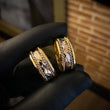Braided wedding rings hoops by Custom Made to Order 18gr