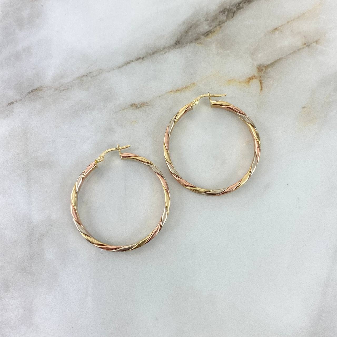 Hoop Earrings Ruka 5.8gr / 4cm / 18K Gold