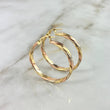 Hoop Earrings Ruka 5.8gr / 4cm / 18K Gold