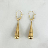 Candongas Lagrimas 1.2gr / 4cm / Oro Amarillo 18K