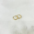 Candongas Mini Aro 0.45gr / 1cm / Lisa Oro Amarillo 18K