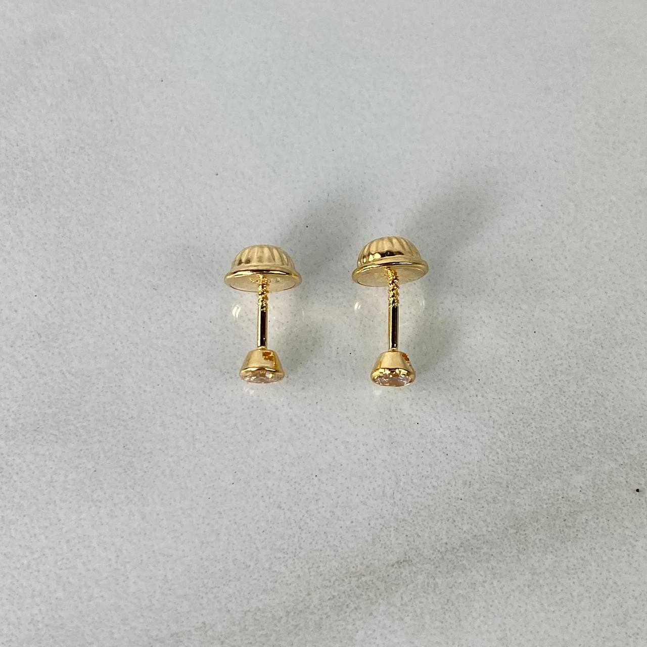 Topos Bisel 0.5gr / 3.2mm Oro Amarillo 18K
