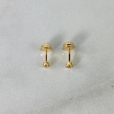 Topos Bisel 0.45gr / 3.2mm Oro Amarillo 18K