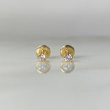 Topos Bisel 0.5gr / 3.2mm Oro Amarillo 18K