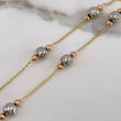 Espiga Chain 5.7gr / 45cm / Beads 4-7mm Diamond Cut Three Golds $