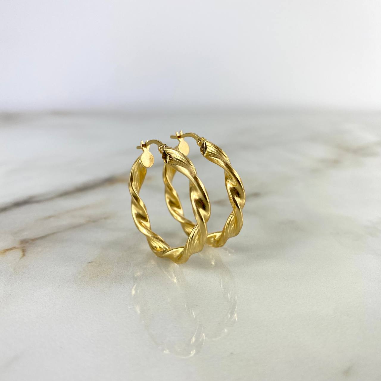 Hoop Earrings Nico 4.15gr / 3cm / Yellow Gold ©