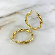 Hoop Earrings Nico 4.15gr / 3cm / Yellow Gold ©
