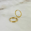 Candongas Aro Rayado 0.5gr / 1/2 in / Oro Amarillo 18K ©