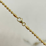 Military Chain 11.95gr / 55cm / Bead 1.9mm Diamantada Yellow Gold +3 &