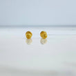 Stud Earrings Pink 0.85gr / Smooth Yellow Gold$