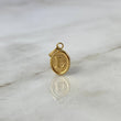 Pendant Oval L Letter 0.6gr / 1.8cm / Stamped Yellow Gold ©