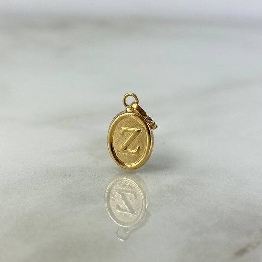Pendant Letter Z 0.55gr / 1.8cm / Stamped Yellow Gold