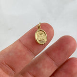 Dije Letra Z 0.5gr / 1.8cm / Troquelada Oro Amarillo
