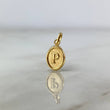Dije Letra P 0.5gr / 1.8cm / Oro Amarillo ©