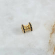 Charm Sand Screw 2.2gr / 0.85cm / 8mm Black Zircons Yellow Gold ©