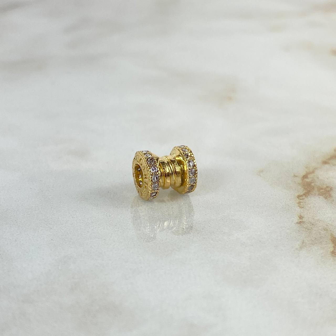Herraje Tornillo de Arena 2.25gr / 0.85cm / 8mm Circones Blancos Oro Amarillo ©