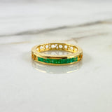 Ring Headband Bague Churumbela 3.65gr / Size 7 3/4 / 25pts Emeralds Yellow Gold (Jewel) ©