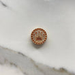 Charm Corona Rx  2.7gr / 1.5cm / Orange Zircons  Rose Gold &